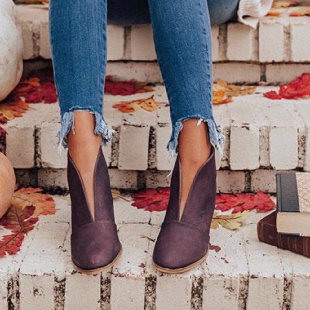 RESTOCK - DANA AUTUMN FEELS Bootie - WINE - Picture 2 of 2